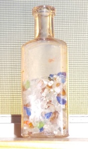 beach glass bottle